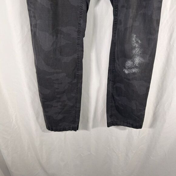 Vuori Hiking Pants Women's XL Grey Camo Drawstring Zip Cargo Pockets Stain - Picture 4 of 11